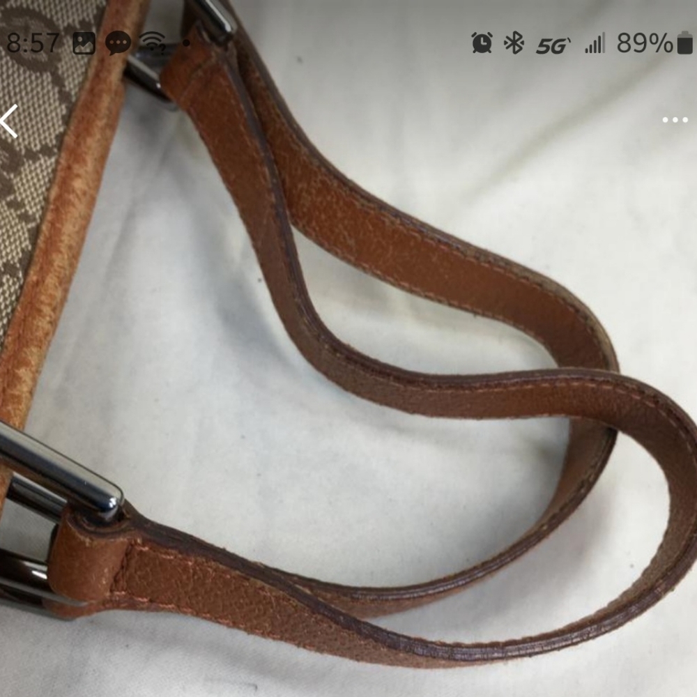 Vintage Gucci Brown GG Canvas Shoulder Bag - Picture 6 of 10